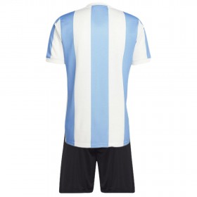 Fotbalový Komplet Argentina Anniversary Dětské 2024 Krátký Rukáv (+ trenýrky)